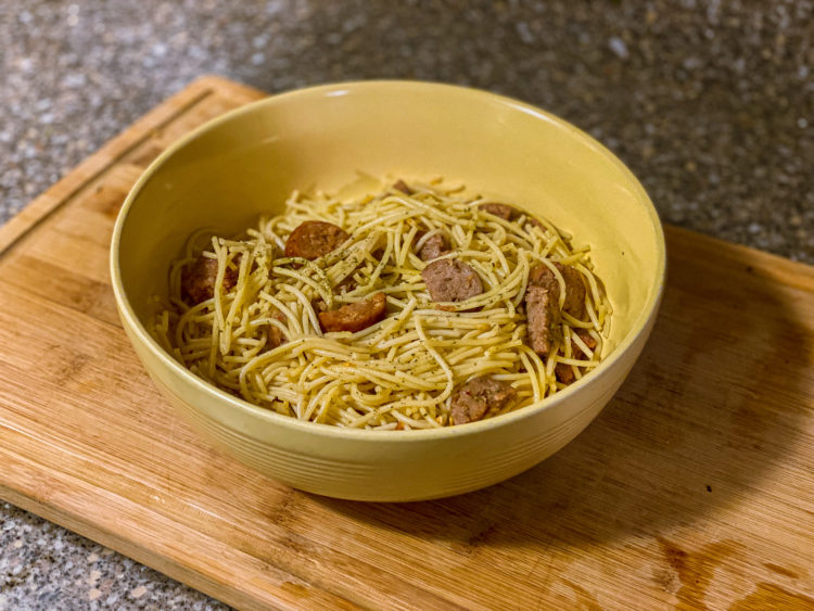 Recipes: Spaghetti Aglio e Oglio With Italian Sausage