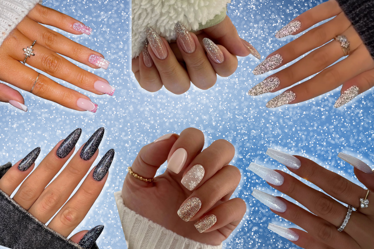 sparkly winter nails ideas to try